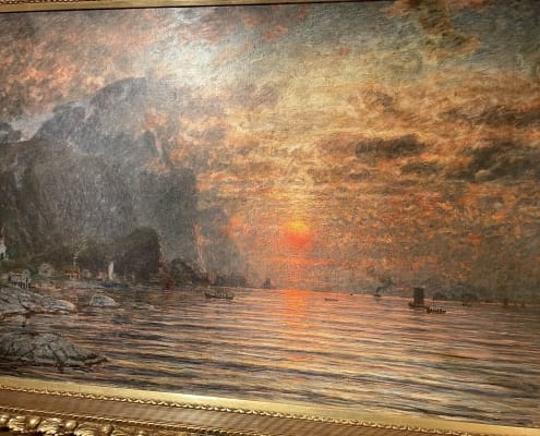 Adelsteen Normann - Midnattsol ved Vågakallen2