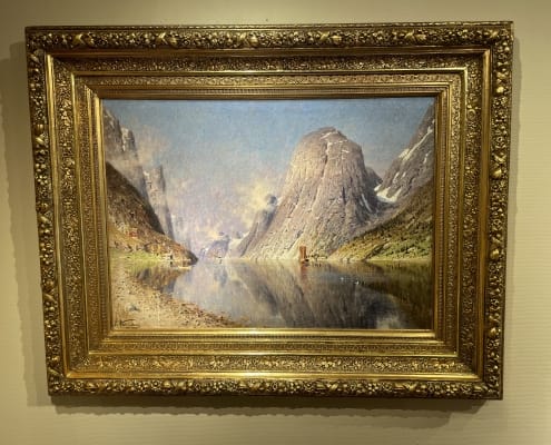 Adelsteen Normann - Trollfjorden 1880 tallet 110x140 (1)
