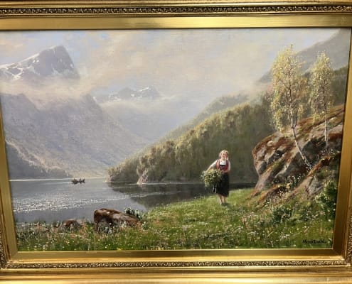 Hans Dahl - Bondepike ved Balestrand 2
