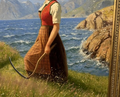 Hans Dahl - Slåttonn ved fjorden 3