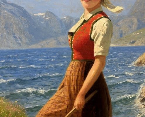 Hans Dahl - Slåttonn ved fjorden 4