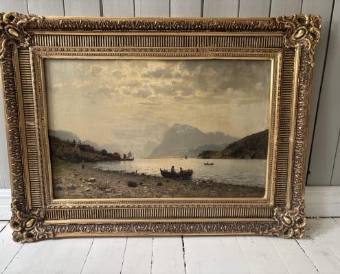 Adelsteen Normann - Fjordlandskap 1878 74x94