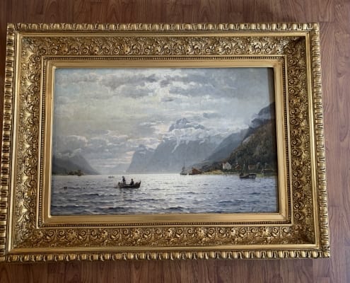 Adelsteen Normann - Fra Sognefjorden - Utstilt på Verdensutstillingen i Paris 1878 97x126