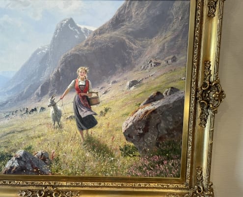 Hans Dahl - Seterjente med geiter i Sognefjellet 4 (1)